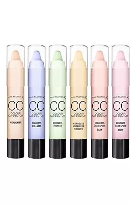 Max Factor CC Colour Corrector Stick NEW Choose Your Color Shade • £6.99