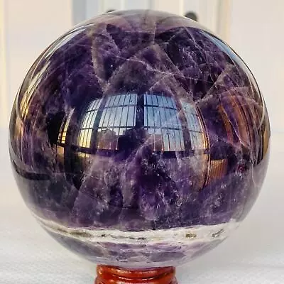 1460g Natural Dream Amethyst Quartz Crystal Sphere Ball Healing • $0.99