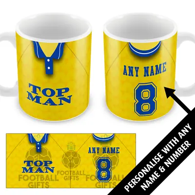 £8.99 • Buy Leeds 1989 Retro Away Shirt Kit Personalised Printed Mug Cup Unofficial Utd