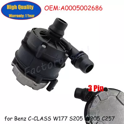 A0005002686 Coolant Auxiliary Water Pump For Mercedes Benz GLC300 C300 W205 253 • $83.65