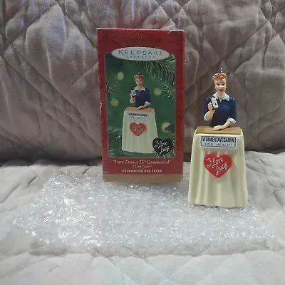 Hallmark Keepsake Ornament 2001 I Love Lucy Does A TV Commercial Christmas • $19.95