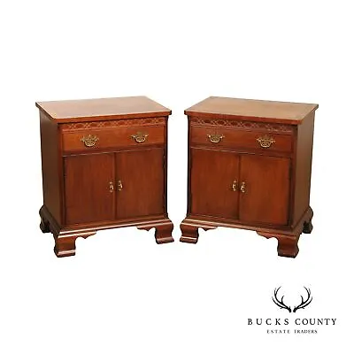 Hickory Chair Historical James River Plantations Pair Of Mahogany Nightstands • $995