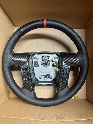 2010-2014 Ford F-150 SVT Raptor Look At Like Black Leather Steering Wheel • $350