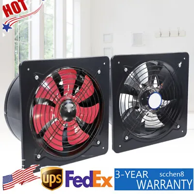 Industrial  Fan 12  / 16'' Ventilation Extractor Axial Air Blower NEW  • $71