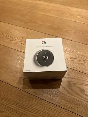 Google Nest Learning Thermostat (3rd Generation) Smart Thermostat - Stainless... • £46