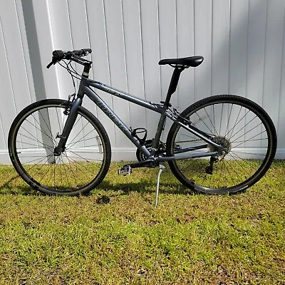 Trek 7.2 FX Hybrid Bike Bicycle 15  Alivio 700x35C Grey + Carbon Fiber Upgrades • $385