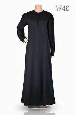 £13.99 • Buy Plain Abaya UK Sizes 8 - 28 - Length 48 - 62  Dress Burqa Kaftan Farasha Jilbab