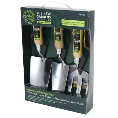 Spear & Jackson Kew Gardens Stainless Steel Hand Gardening Tools Gift Set • £21.18