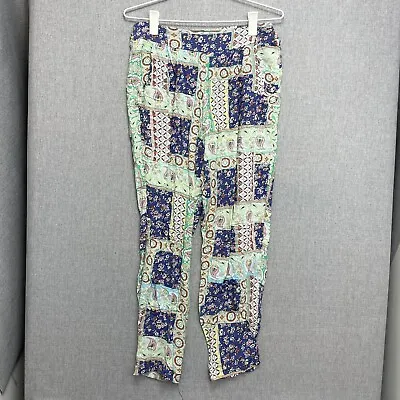 Caroline Morgan Womens Pants Size 10 Harem Multicolour Geometric Stretch 2107 • $14.99