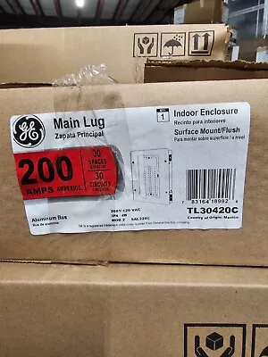GE TL30420C 200 Amp 30-Space Panel 3-Phase Commercial Main Lug Load Center • $279