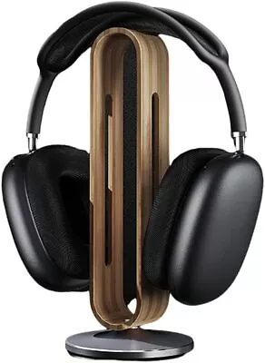 Bamboo Universal Headphone Headset Earphone Stand Holder Display Bracket Racks • $27.88