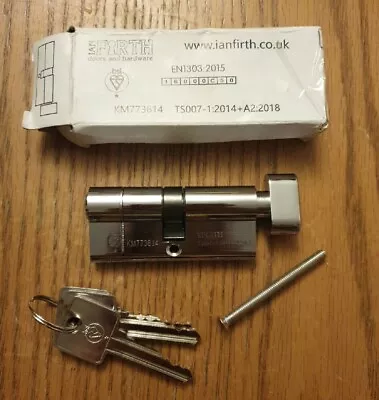 Euro Cylinder Barrel Door Lock UPVC PVC Wooden Doors Key & Thumb Turn 70mm/35mm • £5.99