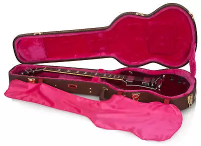 Gator Deluxe Wood Case For Solid-Body Guitars Such As Gibson SG®; Vintage  Brown • $169.99