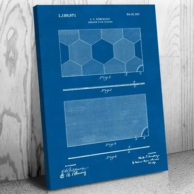 Linoleum Flooring Patent Canvas Print Workshop Decor Carpenter Gift Showroom Art • $59.95