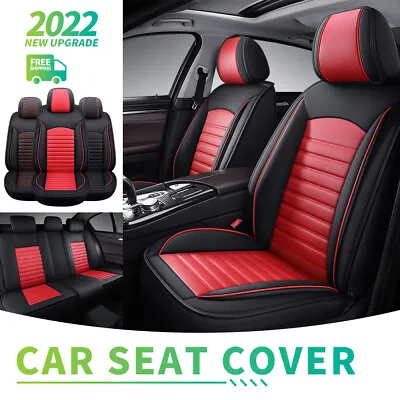 $129 • Buy Car Seat Covers 3D Leather Full Set Universal SUV Truck Sedan Front Rear Cushion