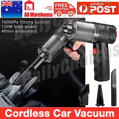 Mini Wireless Vacuum Cleaner Car Handheld Vacuum Powers USB Rechargeable • $23.99