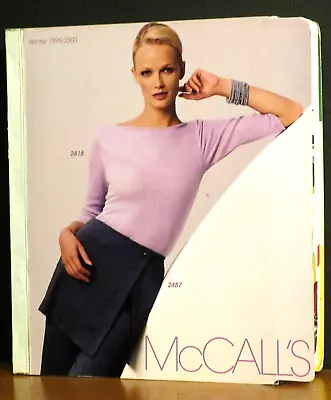 McCall's 1999-2000 WINTER SEWING PATTERN STORE COUNTER CATALOG RETRO STYLE'S • $98.44