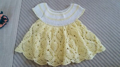 £6.50 • Buy Baby Girl Spanish Romany Hand Knitted Dress Cap 6 9 12 Months 1 Year 
