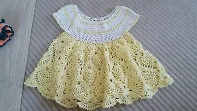 Baby Girl Spanish Romany Hand Knitted Dress Cap 6 9 12 Months 1 Year  • £6.50