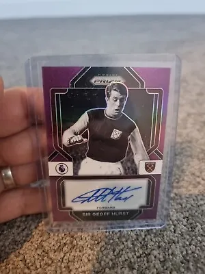 Sir Geoff Hurst Autograph Epl Prizm 2022-23 16/25 • $50