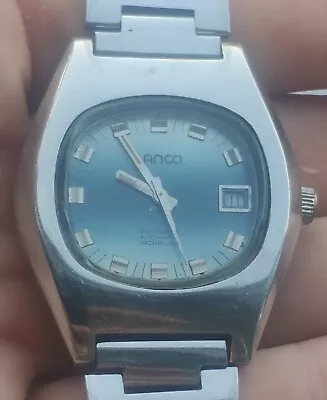 Vintage Men's Lanco Automatic Watch AS 2083 Original Bracelet • $119