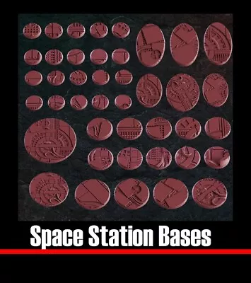 Space Hulk Bases - Custom 25/32/40mm Bases For Sci-fi / Grimdark Wargames - 28mm • $8.50