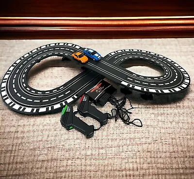 Battery Powered Slot Car Racing Track Set 1:43 Porsche Ford Mustang READ Project • $27.06