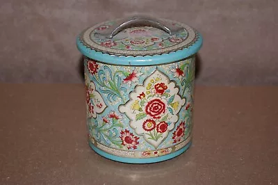 Vintage Daher Stamped Repousse Metal Tin Box / Tea Canister Made In Holland • $30