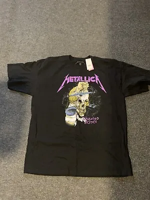 Metallica Damaged Justice Shirt Size Large/Xl New With Tags • $15