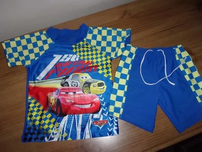 £1 • Buy Disney CARS Design Sun Protection Set -Top & Shorts - Age 2-3 - See Measurements