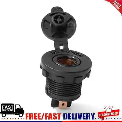 12V DIN Hella Power Socket Flush Mount For Car Boat Marine Motorcycle ATV UTV • £4.32