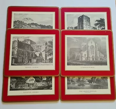 PIMPERNEL British Heritage London X6 Placemats 8.7  X 7.6  Cork-Back Vintage • £22.99