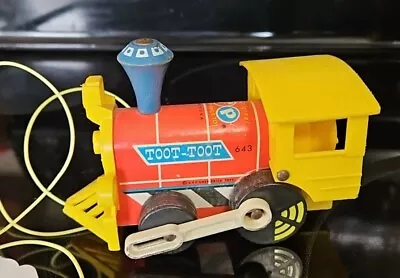 Fisher Price Toot Toot Train #643 Pull Toy Vintage 1964 • $9.95