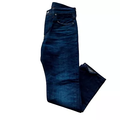 J Crew Mens 30x30 Button Fly Kaihara Selvedge Denim 770 Straight Leg Jeans Blue • $69.99