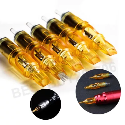 $28.99 • Buy 10,20,50,100 Pcs Disposable Sterile Tattoo Needle & Needle Cartridge RL,RS,M1,RM