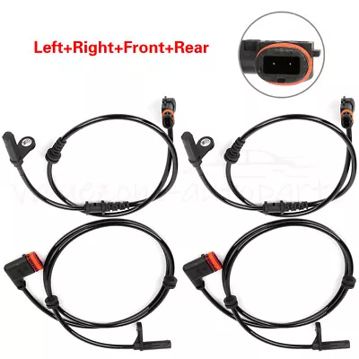 4 X ABS Wheel Sensor For 2012-15 Mercedes-Benz C250 2008-15 Mercedes-Benz C350 • $33.11