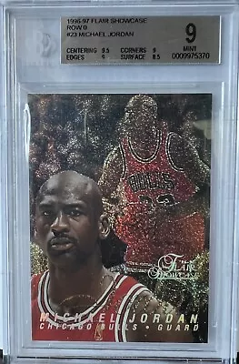 1996 Flair Showcase Michael Jordan Row 0 - BGS 9 • $1750