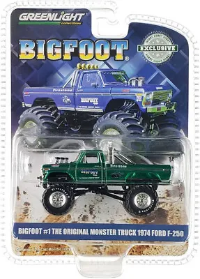 Chase 1974 FORD F-250 MONSTER TRUCK BIGFOOT #1 THE ORIGINAL1/64 GREENLIGHT 29934 • $10