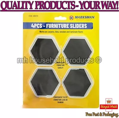 4Pcs Heavy Duty Furniture Sliders Movers Magic Moving Gliders Removal Lift Pad • £2.97