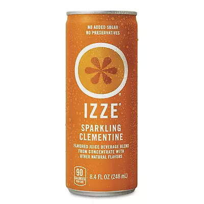 Izze Sparkling Juice Clementine 8.4 Fl Oz (24 Count) • £29.06