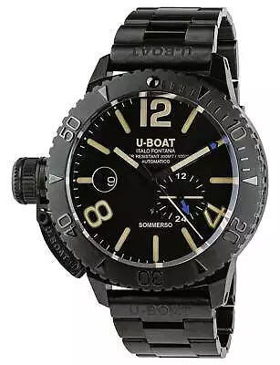 U-Boat Sommerso Automatic Black DLC Steel Black Dial Divers Mens Watch 9015/MT • $1799