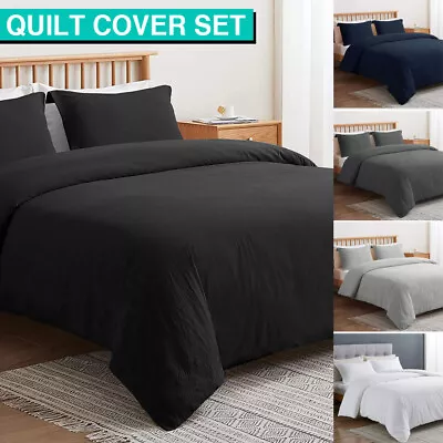 Quilt/Duvet/Doona Cover Super Soft King Single/Double/Queen/King Size Bed Home • $8.99