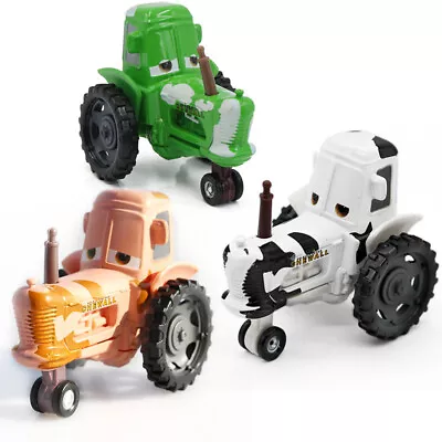 3-Pack Disney Pixar Cars Diecast Toys Cow Tractors  Vehicle Car 1:55 Kid Gifts • $19.19