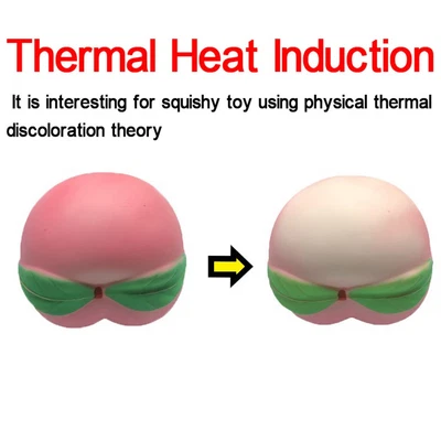 Thermal Heat Induction Squishies Honey Peach Rising Scented Reliever Stress Toy • $16.19