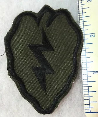25th Infantry Division Shoulder Patch -- Stitched On Twill -- Vietnam Period • $1.99