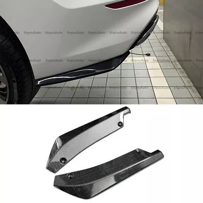 For Acura Tlx Ilx  Rear Bumper Lip Spoiler Splitter Diffuser Carbon Fiber • $9.49
