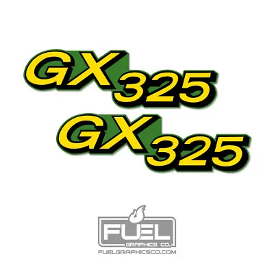 GX325 Lawn Tractor Lawnmower Hood Premium Vinyl Decal Set - 6.5  Wide X 2  Tall • $13.74