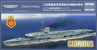 OSTRICH HOBBY TM70001 1/700 World War II HMS Aircraft Carrier GLORIOUS Model Kit • $329.68