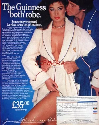 £4.97 • Buy Rare Original 1980 Guinness Merchandise Advert Print (Bath Robe) Vintage Ad #1