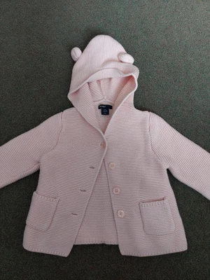 £4.99 • Buy Baby Gap Girls Pink Knitted Hoodie Jacket Coat Size 12 - 18 Months Cardigan Baby